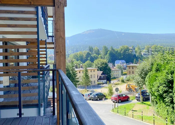 Szklarska - Kwiat Karkonoszy - Scisle Centrum - Widok Na Gory Lägenhet *